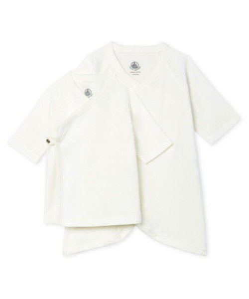 Bebe Enfant 短肌着 コンビ肌着セット 白 プチバトー Petit Bateau Magaseek