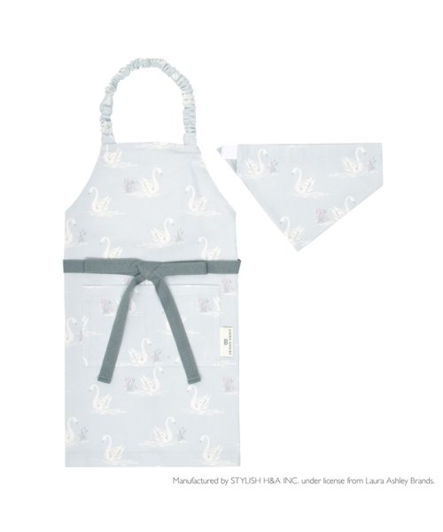 Laura Ashley 子どもエプロン 100 1cm Swans ローラアシュレイ Laura Ashley Magaseek