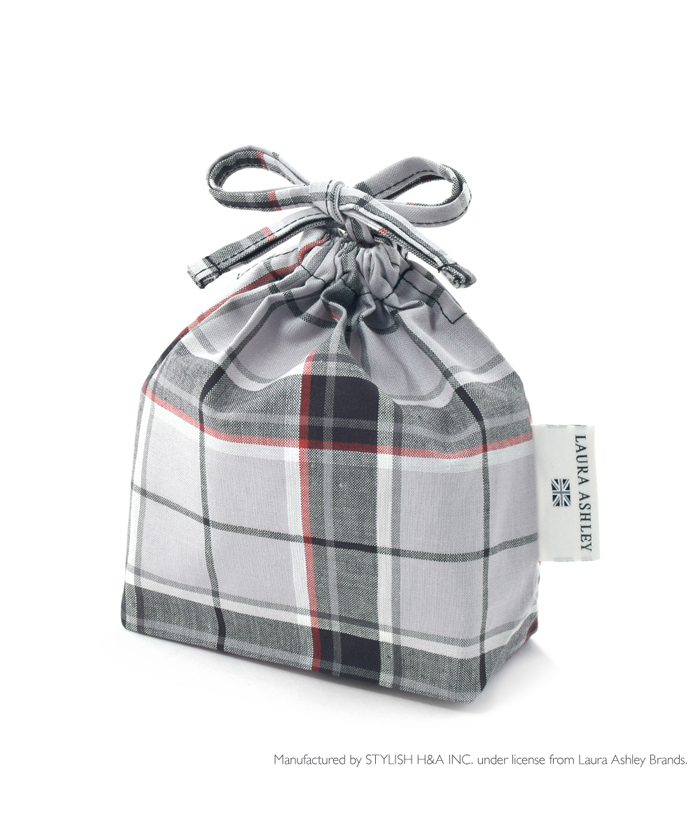クーポン Laura Ashley 巾着 小 コップ袋 Highland Check ローラアシュレイ Laura Ashley Magaseek
