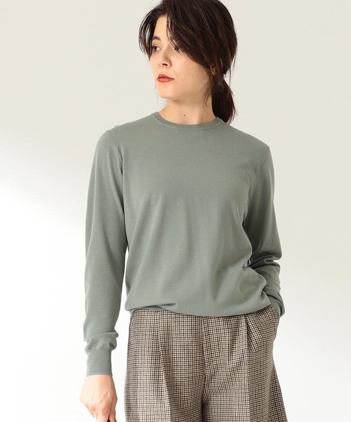 50%OFF！＜マガシーク＞ ビームス ウィメン ●Demi−Luxe BEAMS / ロロピアーナ クルーネック プルオーバー レディース SAGE ONESIZE BEAMS WOMEN】 セール開催中】