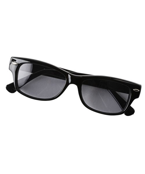 スクエアフレーム サングラス ユニセックス 黒 デザインサングラス