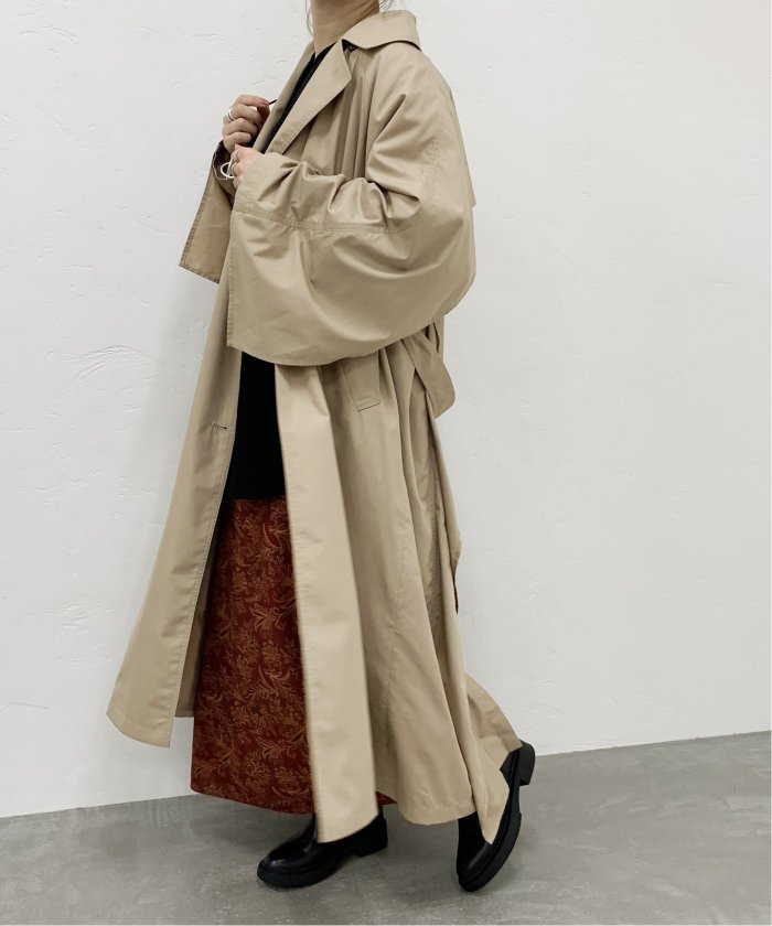 【CLANE/クラネ】BACK FRILL TRANCH COAT:トレンチコート◆