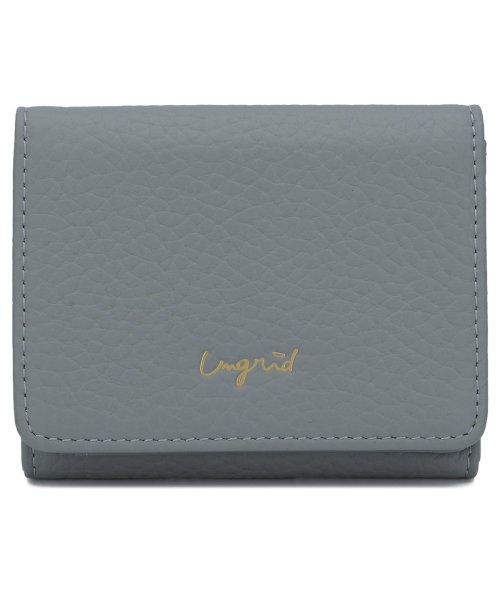 Ungrid(アングリッド)/アングリッド Ungrid 財布 ミニ財布 三つ折り レディース TRI－FOLD MINI WALLET ブラック グレー ネイビー オーク オリーブ キャメ/グレー