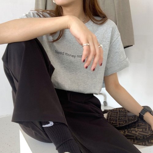 セール Tシャツ レディーストップス 半袖 カットソー 韓国ファッション 体型カバー 英字ロゴ カジュアル ミニミニストア Miniministore Magaseek セール Tシャツ レディーストップス 半袖 カットソー 韓国ファッション 体型カバー 英字ロゴ カジュアル ミニミニストア Miniministore Magaseek