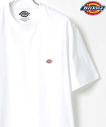 LAZAR(ラザル)/【Lazar】Dickies/ディッキーズ ロゴ ワンポイント Tシャツ コットン100％ ユニセックス/ホワイト