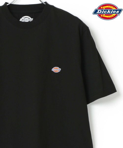 LAZAR(ラザル)/【Lazar】Dickies/ディッキーズ ロゴ ワンポイント Tシャツ コットン100％ ユニセックス/ブラック
