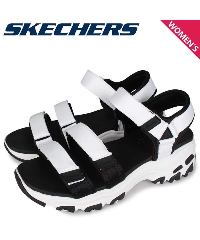 ＜マガシーク＞ スニークオンラインショップ スケッチャーズ SKECHERS ディライト フレッシュ キャッチ サンダル スポーツサンダル レディース 厚底 DLITE FRESH CATCH ホワイト レディース その他 US6.0-23.0 SNEAK ONLINE SHOP】