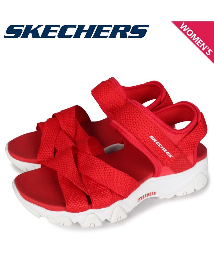 スケッチャーズ SKECHERS ディライト 2.0 サンダル スポーツサンダル レディース DLITES 2.0 MEGA SUMMER レッド  32996(503390918) | スケッチャーズ(SKECHERS) - MAGASEEK