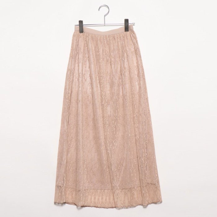 セール ラッセルレースマキシ丈プリーツスカート スタイルブロック レディース Styleblock Magaseek