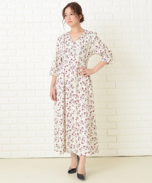 フラワープリントゆったりワンピース 503355835 レースレディース Lace Ladies Magaseek