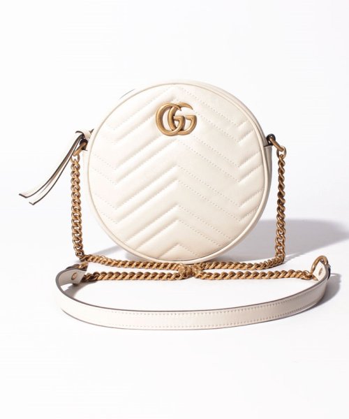 GUCCI(グッチ)/【GUCCI】ラウンドミニショルダーバッグ/WHITE