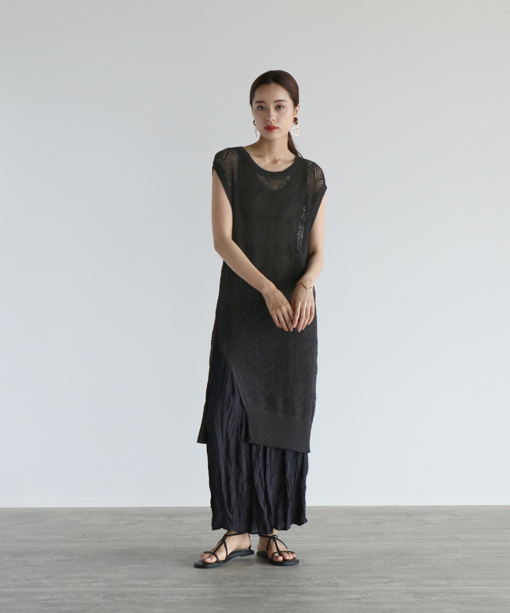 お得高評価 [radiate the lifedress] レース編み ニットワンピース