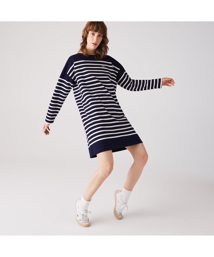 セール パネルボーダーワンピース ラコステ Lacoste Magaseek