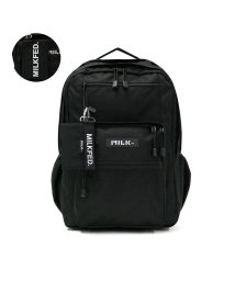 MILK FED(ミルクフェド)/ミルクフェド リュック MILKFED. リュックサック W ZIP BACKPACK 通学 バックパック デイパック A4 23L 103202053019/ブラック