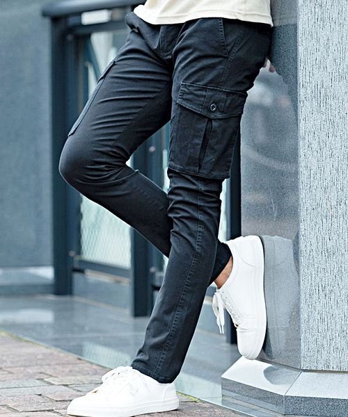 Cavaria キャバリア ストレッチスキニーカーゴパンツ キャバリア Cavaria Magaseek