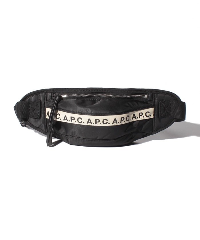 22%OFF！＜マガシーク＞ アーペーセー ロゴ ボディバッグ ミニ H62129PAACL ユニセックス NOIR F A.P.C.】 タイムセール開催中】