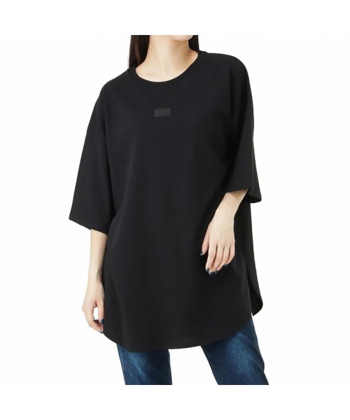 MAC HOUSE(women)(マックハウス（レディース）)/Lee リー エンブロイダリーTシャツ LT7025/ブラック