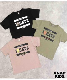 ANAP KIDS(アナップキッズ)/プリントビッグTシャツ/ブラック