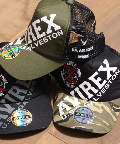 AVIREX(AVIREX)/SPACE PROJECT MESH CAP/アーミー
