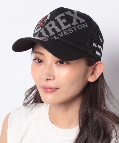 AVIREX(AVIREX)/SPACE PROJECT MESH CAP/ブラック