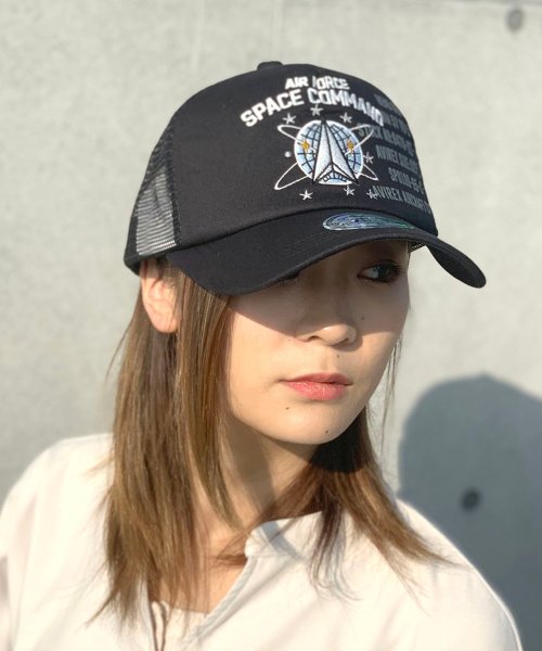 AVIREX(AVIREX)/SPACE COMMAND MESH CAP/ﾌﾞﾗｯｸ