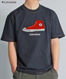 CONVERSE(CONVERSE)/【ＣＯＮＶＥＲＳＥ】 コンバース シューズサガラ  半袖 Tシャツ ユニセックス/ネイビー