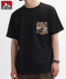 BEN DAVIS(BEN DAVIS)/【BEN　DAVIS】 ベンデイビス カモ柄 ポケット付き 半袖Tシャツ/ブラック