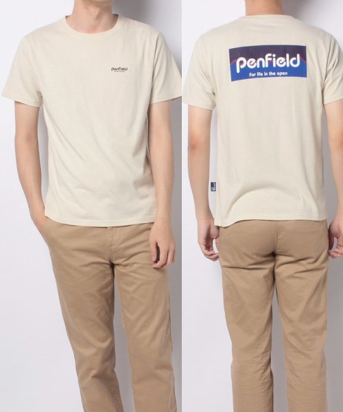 PENFIELD(PENFIELD)/【ＰＥＮＦＩＥＬＤ】 ペンフィールド バックボックスロゴ  半袖 Tシャツ ユニセックス/ベージュ