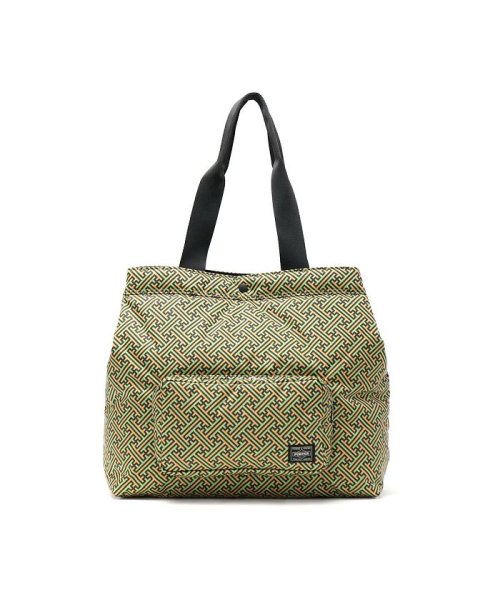 PORTER(ポーター)/ポーター パターン トートバッグ 683－16156 吉田カバン PORTER PATTERN TOTE BAG 和柄 メンズ レディース/グリーン