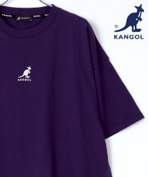 LAZAR(ラザル)/【Lazar】KANGOL/カンゴール × Lazar 【別注】 ビッグシルエット ミニロゴ刺繍 Tシャツ/ ビッグT/パープル