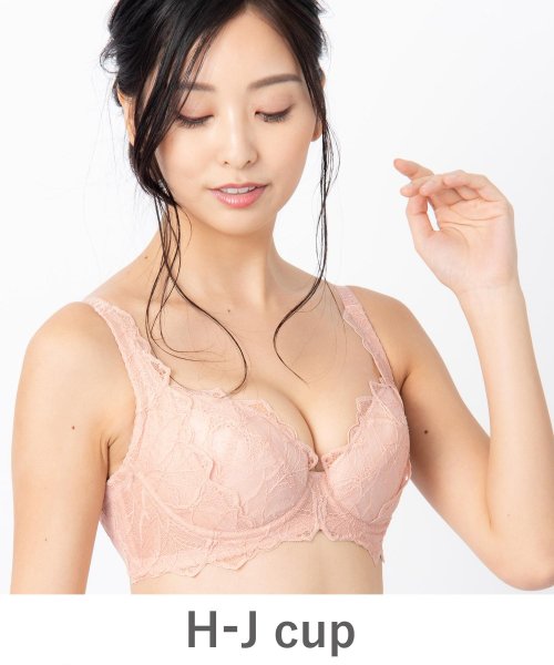 fran de lingerie(フランデランジェリー)/【らくらく補正】 Elize エリーゼ コーディネートブラジャー H65－J90カップ/ピンク