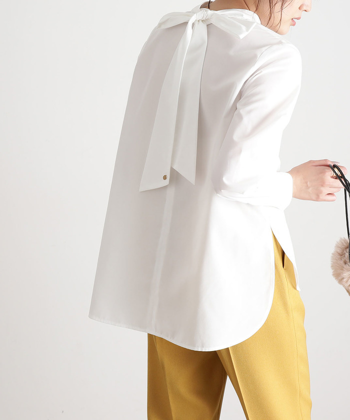 クーポン セール 50 Off 田中みな実さん着用 バックリボン袖タックブラウス ビス Vis Magaseek