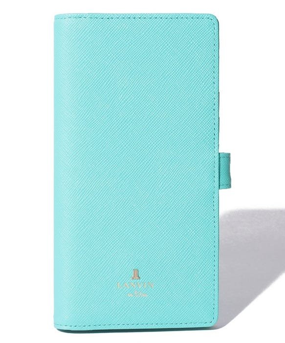 ランバン オン ブルー Lanvin En Bleu リュクサンブールカラー 大型スマホ対応 スライド式スマホケース エメラルドグリーン 503402815 ランバン オン ブルー Lanvin En Bleu Magaseek
