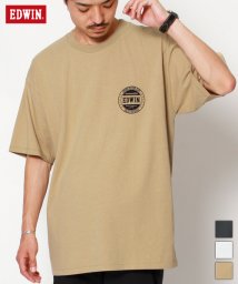 EDWIN(EDWIN)/【EDWIN】 エドウィン 胸ワンポイントロゴ　半袖 Tシャツ　/カーキ
