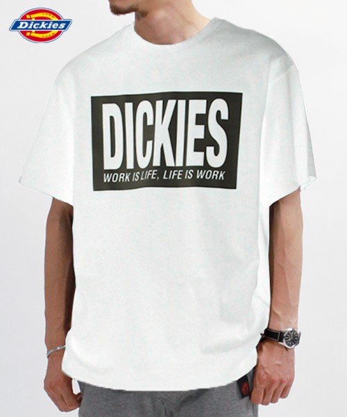 Dickies(Dickies)/【Ｄickies】 ディッキーズ ボックスロゴ 半袖　Tシャツ ユニセックス/ホワイト