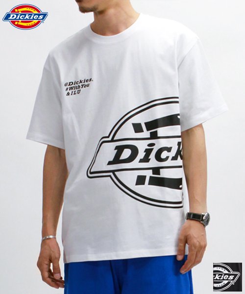 Dickies(Dickies)/【Ｄickies】 ディッキーズ ビックロゴ 半袖 Ｔシャツ ユニセックス/ホワイト