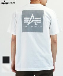 ALPHA INDUSTRIES(アルファインダストリーズ)/【ALPHA】 アルファ リフレクター ミリタリー 半袖 Tシャツ/ホワイト