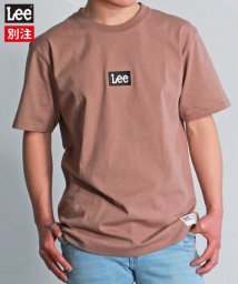 Lee(Lee)/【LEE】【別注】 リー ボックスロゴ プリント 半袖 Tシャツ ユニセックス/ブラウン