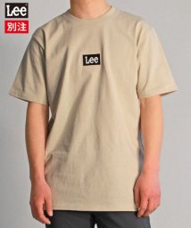 Lee(Lee)/【LEE】【別注】 リー ボックスロゴ プリント 半袖 Tシャツ ユニセックス/ベージュ