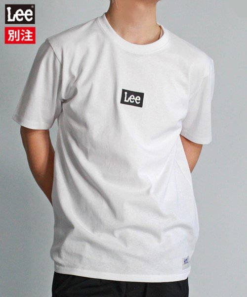 Lee(Lee)/【LEE】【別注】 リー ボックスロゴ プリント 半袖 Tシャツ ユニセックス/ホワイト