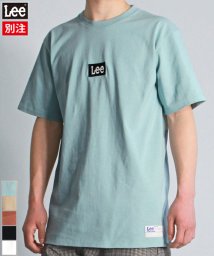 Lee(Lee)/【LEE】【別注】 リー ボックスロゴ プリント 半袖 Tシャツ ユニセックス/ブルー