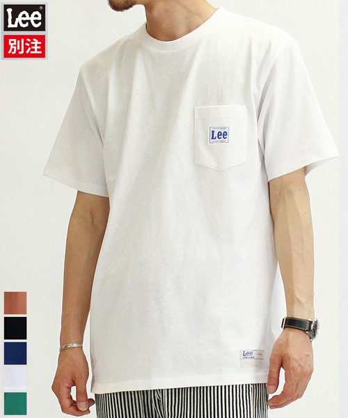 Lee(Lee)/【LEE】【別注】 リー ピスポケ プリント 半袖 Tシャツ ユニセックス/ホワイト
