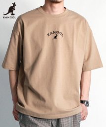 KANGOL(KANGOL)/【ＫＡＮＧＯＬ】 カンゴール オーバーサイズ 刺繍 半袖 Tシャツ ユニセックス/ベージュ