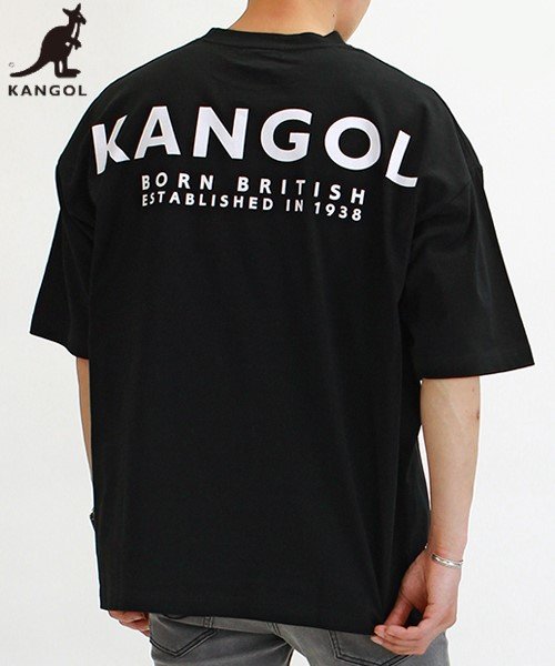 KANGOL(KANGOL)/【ＫＡＮＧＯＬ】 カンゴール オーバーサイズ ポケット付き 半袖 Tシャツ ユニセックス/ブラック