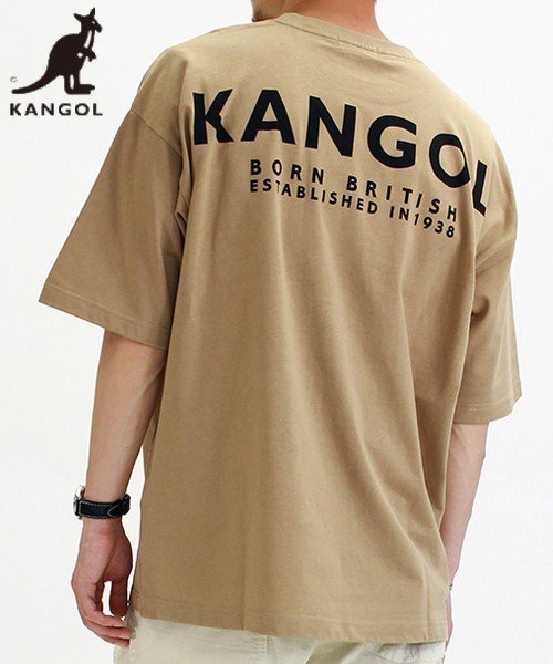 KANGOL(KANGOL)/【ＫＡＮＧＯＬ】 カンゴール オーバーサイズ ポケット付き 半袖 Tシャツ ユニセックス/ベージュ