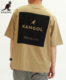 KANGOL(KANGOL)/【ＫＡＮＧＯＬ】 カンゴール オーバーサイズ ボックスロゴ 半袖　Ｔシャツ ユニセックス/ベージュ
