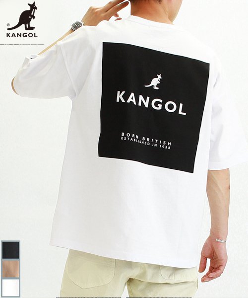 KANGOL(KANGOL)/【ＫＡＮＧＯＬ】 カンゴール オーバーサイズ ボックスロゴ 半袖　Ｔシャツ ユニセックス/ホワイト