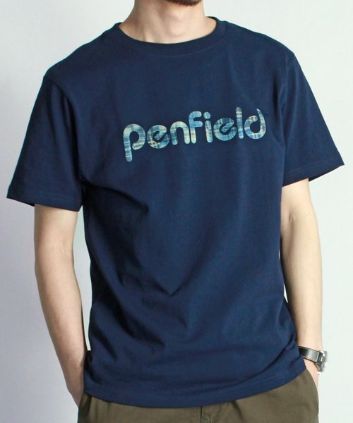 PENFIELD(PENFIELD)/【ＰＥＮＦＩＥＬＤ】 ペンフィールド ロゴガラ プリント 半袖 Tシャツ ユニセックス/ネイビーA