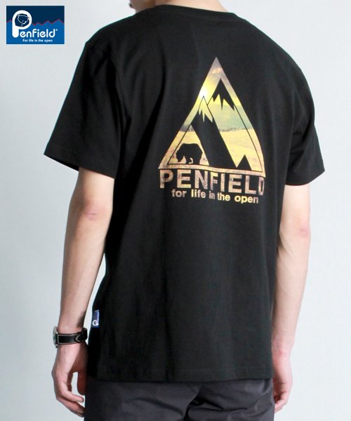 PENFIELD(PENFIELD)/【ＰＥＮＦＩＥＬＤ】 ペンフィールド ロゴガラ プリント 半袖 Tシャツ ユニセックス/ブラックB