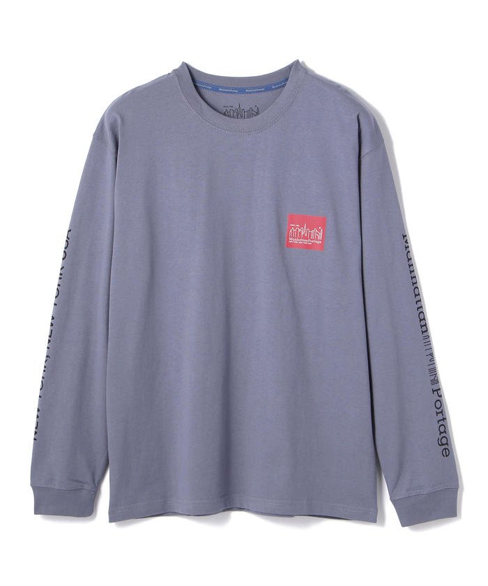  ショット Manhattan Portage/Box Logo Print T−Shirt/ボックス ロゴ Tシャツ/マンハッタンポーテージ メンズ ROYAL S Schott】